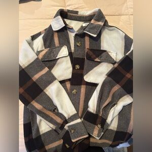 Brown Black super soft Shacket